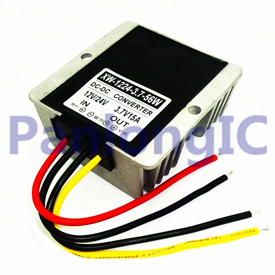 NEW Waterproof DC/DC Converter Regulator 6v-40v 12V 24V Step DOWN to 3.7V 15A 56W Free Shipping