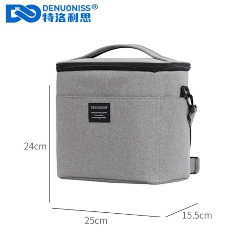 DENUONISS 새 절연 백 방수 Lunch Box Bag 새는 냉 팩 더 시원해 백 Ice 팩 볼사 termica