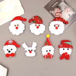 20PCS/Lot Mix Style Christmas Padded Applique Crafts for Children Headwear Hair clip Accessorie and Garment Accessoires