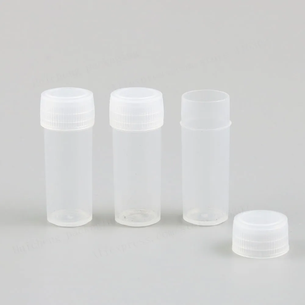 100 x 4g small empty Travel plastic bottle 4cc mini plastic tube plstic container 15*43mm