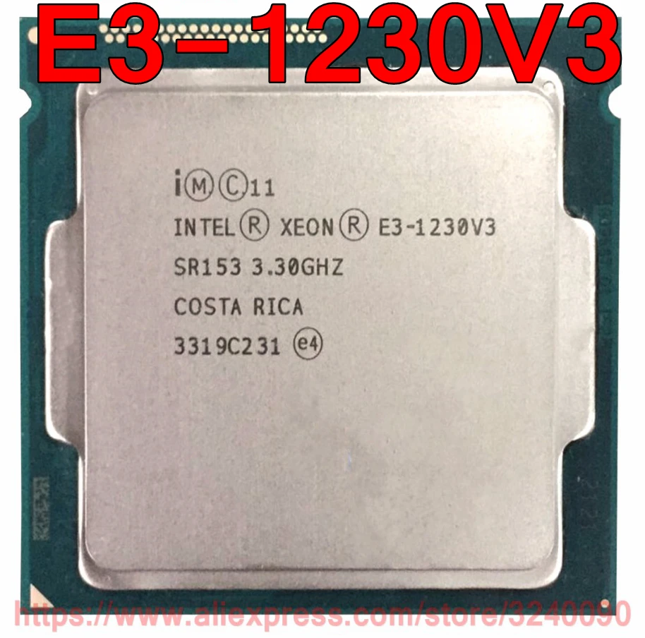 

Original Intel CPU Xeon E3-1230V3 Processor 3.30GHz 8M Quad-Core E3-1230 V3 Socket 1150 free shipping E3 1230V3 E3 1230 V3