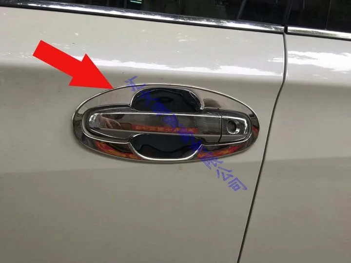 For Subaru XV 2018 2019 2020 ABS Chrome Door Handle Bowl Cover Cup Cavity Trim Insert Catch Molding Garnish