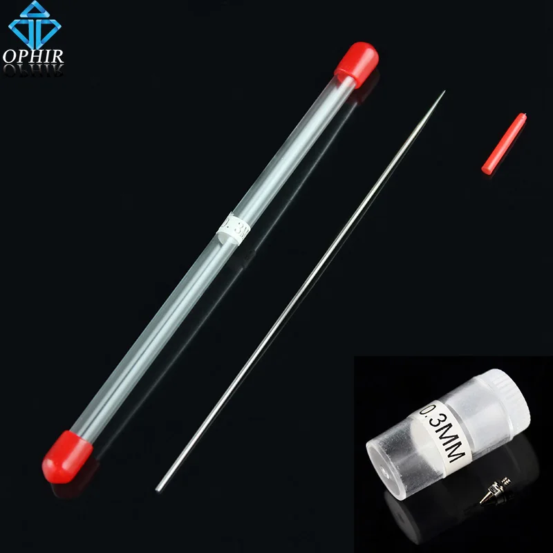 

OPHIR Airbrushing Replacement 0.3 mm 0.4mm 0.5 mm Needles Nozzles Set for Airbrush Gun Spray Accessories_AC081+AC082