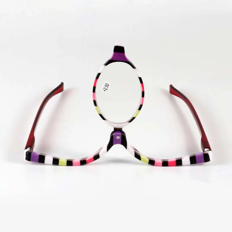 New fashion make-up mirror portable rotating reading glasses