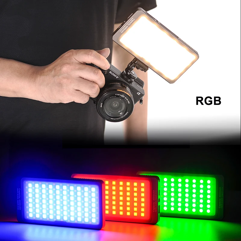 SUNWAYFOTO FL-70 RGB LED ضوء RGB اللون إضاءة السليفي إضاءة الاستوديو الكاميرا لكانون نيكون التصوير الإضاءة الفيديو يوتيوب