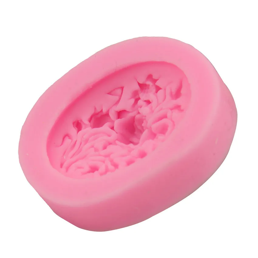 Peony Flower Shape Soap Silicone Mold Form DIY Fondant Cake Decorating Baking Tools Handmade Sugarcraft Candy Chocolate Molds