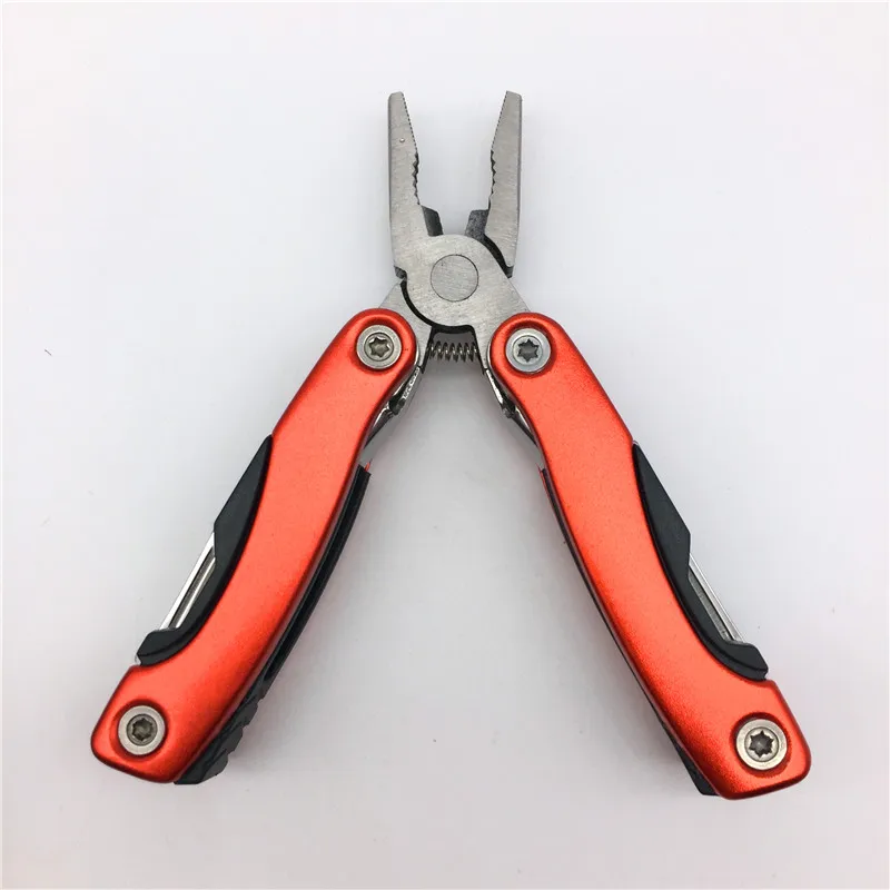 Mini practical Outdoor Multitool Pliers Serrated Knife Jaw Hand Tools+Screwdriver+Pliers+Knife Multitool Knife Set Survival Gear