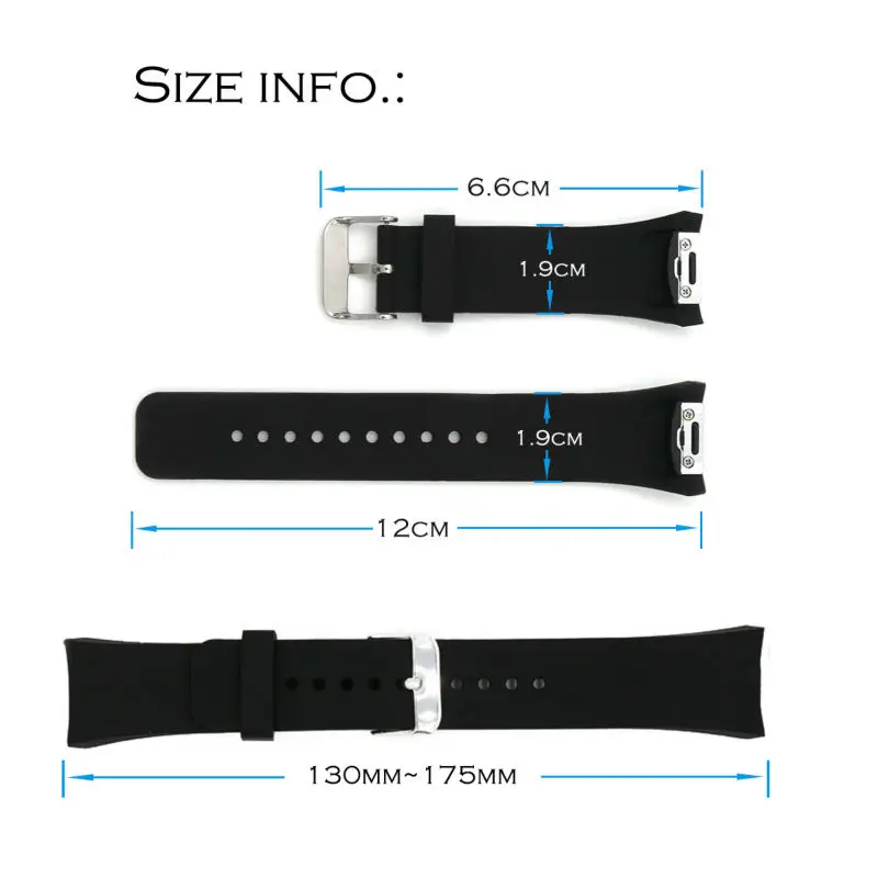 New Watchband For Smart Samsung Gear S2 Watch Band Stylish Silicone Replacement Strap SM-R720 SSGS2SS Sport Silicone Watchbands