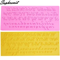 Sophronia M471 Russian Capital Lower Letter Silicone Molds Fondant Moulds Cake Decorating Cupcake Alphabets Forms Baking Tools