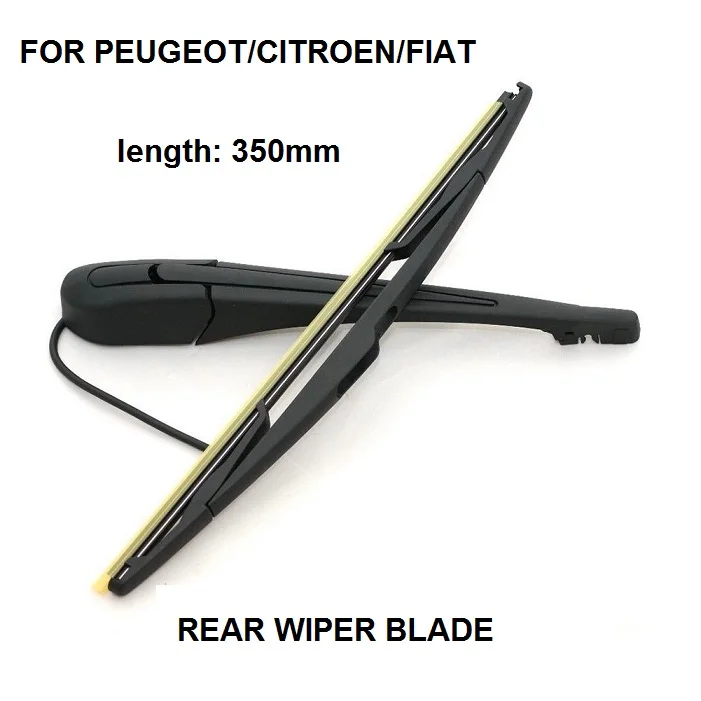 FOR PEUGEOT 807 FOR CITROEN C8 FOR FIAT ULYSSE 02- REAR WIPER ARM + BLADE 350MM SET NEW