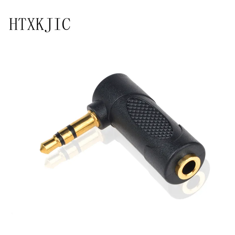 المكونات الكوع زاوية الحق 3.5 مللي متر الذكور إلى الإناث الصوت موصل 90 درجة محول الذهب مطلي شحن مجاني