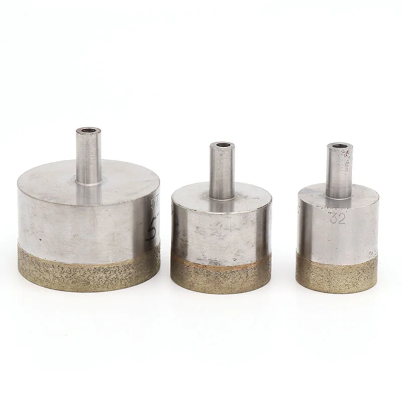 1 pz codolo 10mm punte diamantate sinterizzate con punta diamantata 4-45mm foro dritto sega trapano da banco per vetro ceramica pietra marmo giada plastica