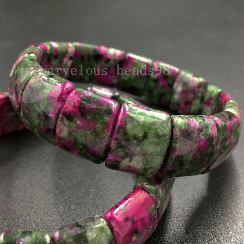 سبج كريستال جاسبي اللابرادوريت عين النمور الرودوريت Unakite النساء الرجال الفن تمتد سوار 71/2 "PWB605b