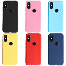 Unique Case For Xiaomi Redmi Note 6 Pro Cover Matte Candy Solid Color Case For Xiaomi Redmi Note 6 Pro Note6 Silicone Soft Cases