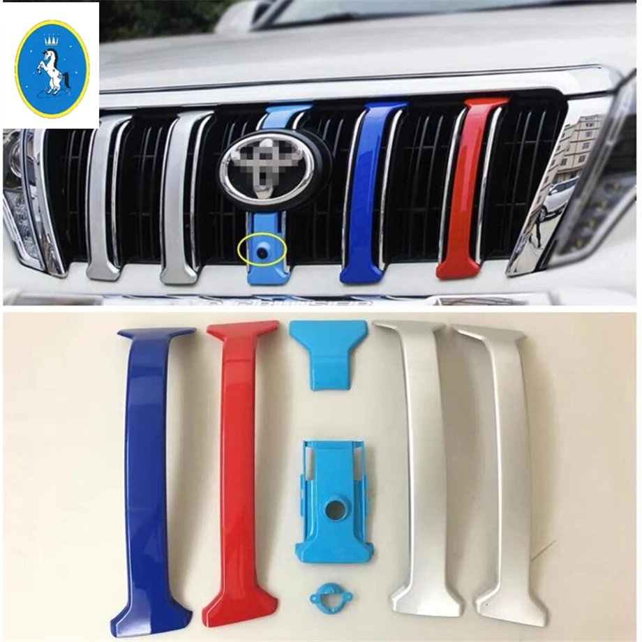 

Yimaautotrims Auto Accessory Front Head Grille Grill Cover Trim Fit For Toyota Land Cruiser Prado FJ150 2014 - 2017 / 2 Model