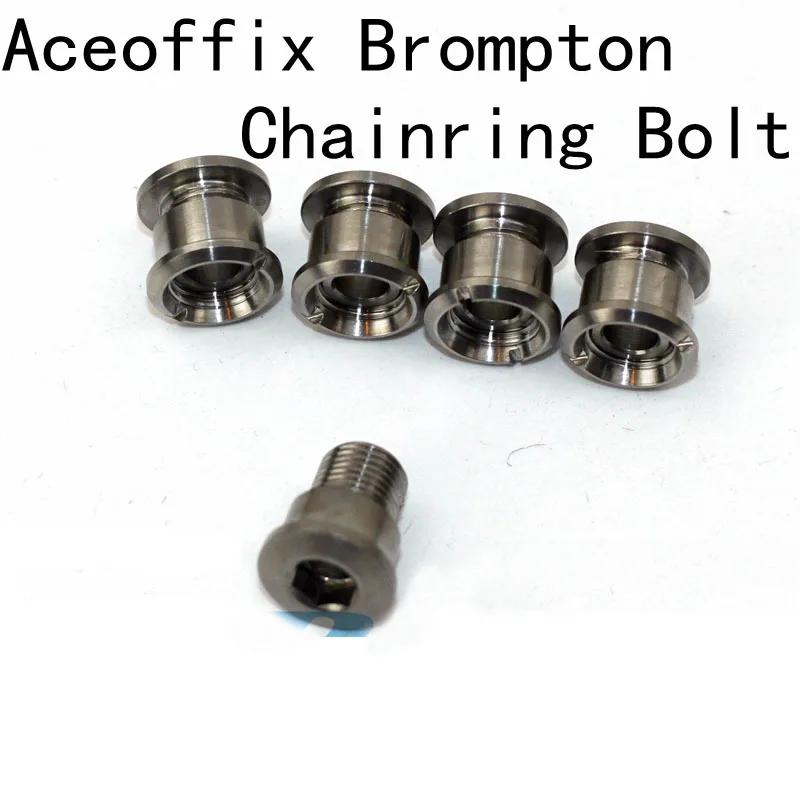 ACEOFFIX 5PCS Chainring Bolt Bicycle Chainwheel Screws only Used for Brompton Crankset Bicycle Parts