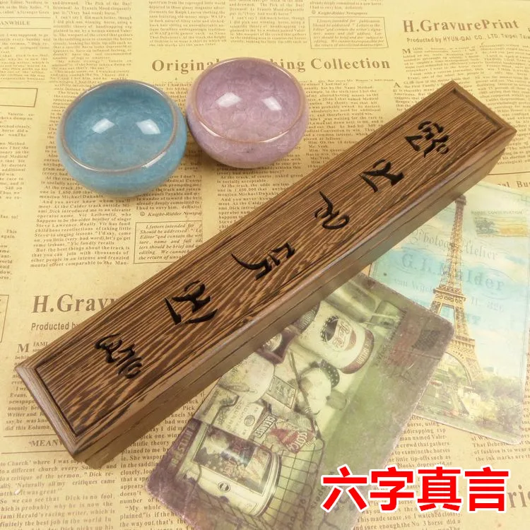 Rosewood hollow rectangular box wooden incense incense  wood retro Tan Buddha incense inserted point