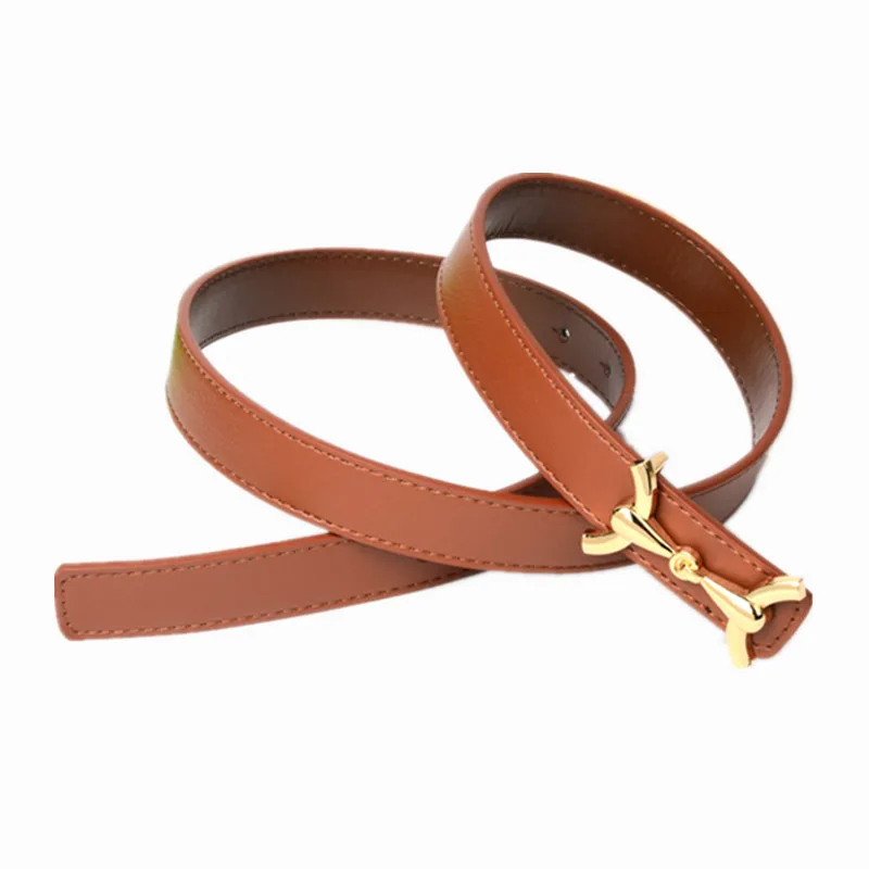 Faux Leather H buckle Women Belt Casual Solid Orange Black Brown White Blue Red Pink Female Small Belts Wholesale Strap