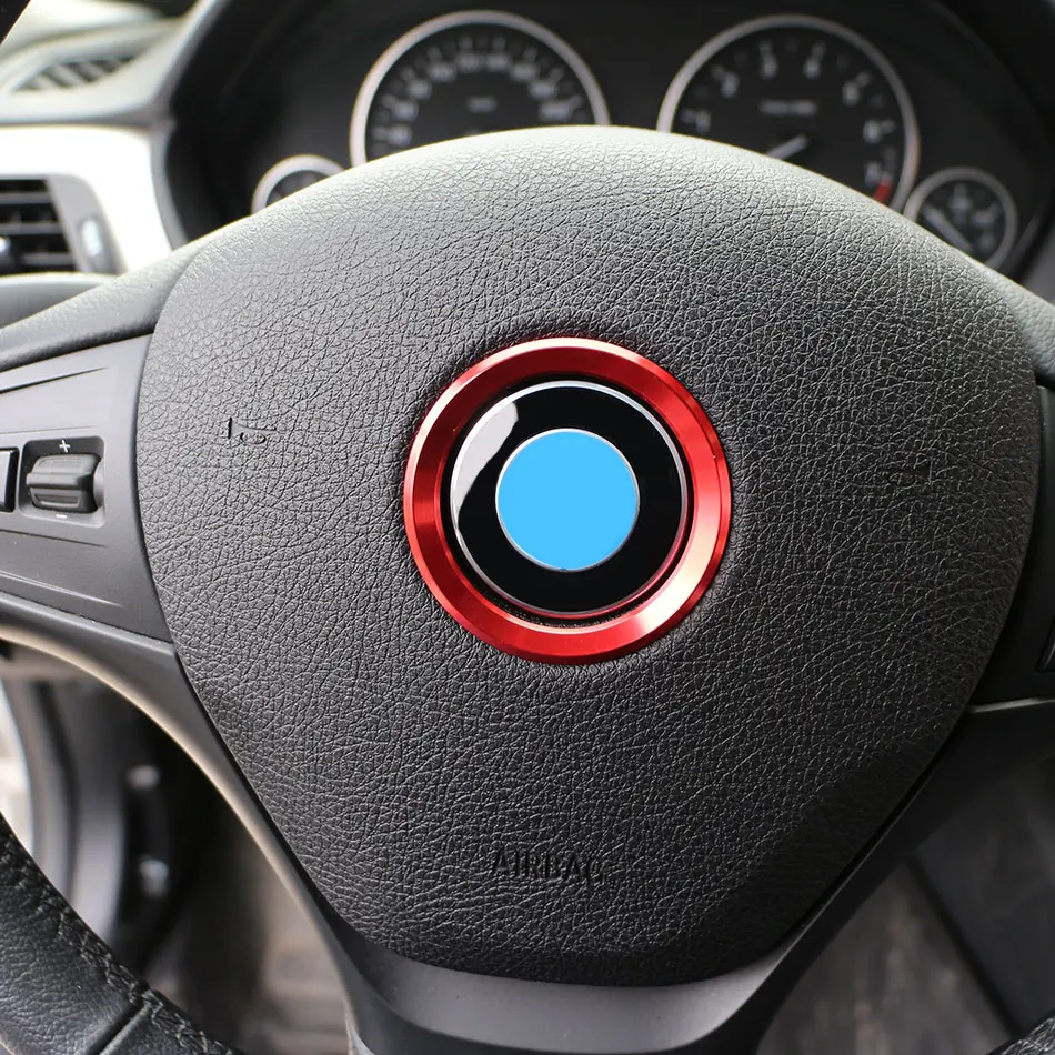 

1 Piece Steering Wheel Decoration Circle Cover Sticker For BMW X1 E60 E36 E39 E46 E30 E60 E90 E92 F10 F30 F25 Car Accessories