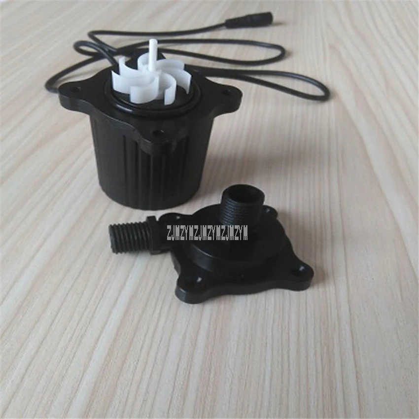 Pompe solaire à eau sans balais 12v 14.4W 1.2A 4.8M | Pompe solaire à eau Submersible domestique, pompe de Circulation de l'eau chaude + adaptateur