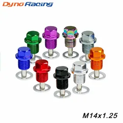 M14*1.25MM Magnetic Oil Drain Plug Aluminum Bolt/Oil Sump drain plug For Most All  vehicles with 14x1.25 thread