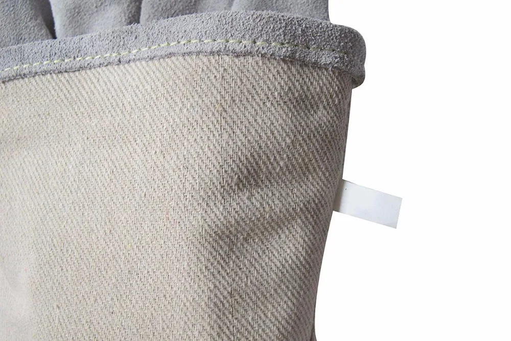 Luvas de solda mig, luvas de couro de vaca curtas de 14 "e 35cm, luvas de soldagem ce en12477