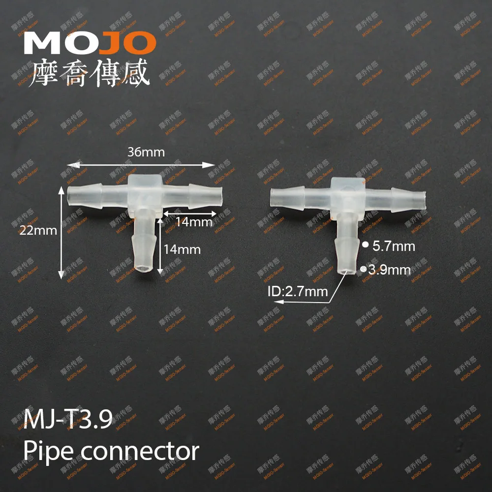 2025 (1000 ピース/ロット) MJ-T3.9 5/32 "ティーパイプコネクタ 3.9 ミリメートル三方パイプジョイント