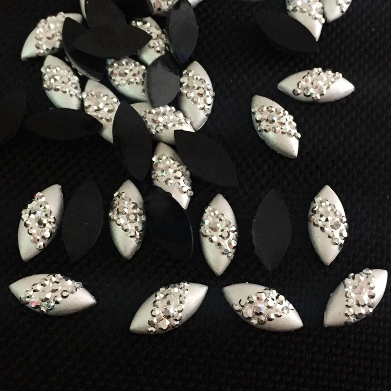 Diy80pcs silver horse eye shape, hair decoration and clipboard resin button party decoration button.A352