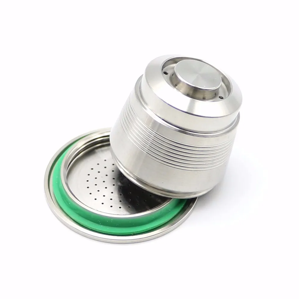 

NEW Stainless Steel Compatible for Nespresso Machine Reusable Refillable Capsule Free Shipping