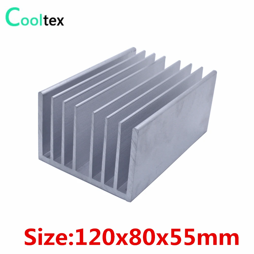 

120x80x55mm Aluminum heatsink DIY Heat Sink radiator cooler for chip LED Electronic heat dissipation