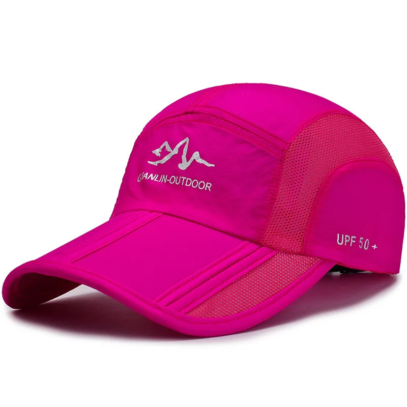 Summer quick-drying baseball cap men and women breathable Snapback  folding sport hat outdoor protection mountaineering sun hat