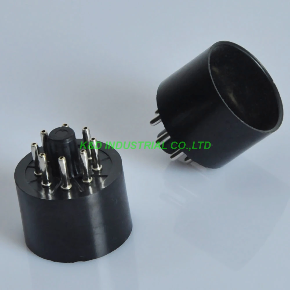 

2pcs S8AES Vintage Bakelite 8Pin Vacuum Tube Socket Base For KT88 EL34 5881 5U4G AMP For Guitar Amplifier diy Parts
