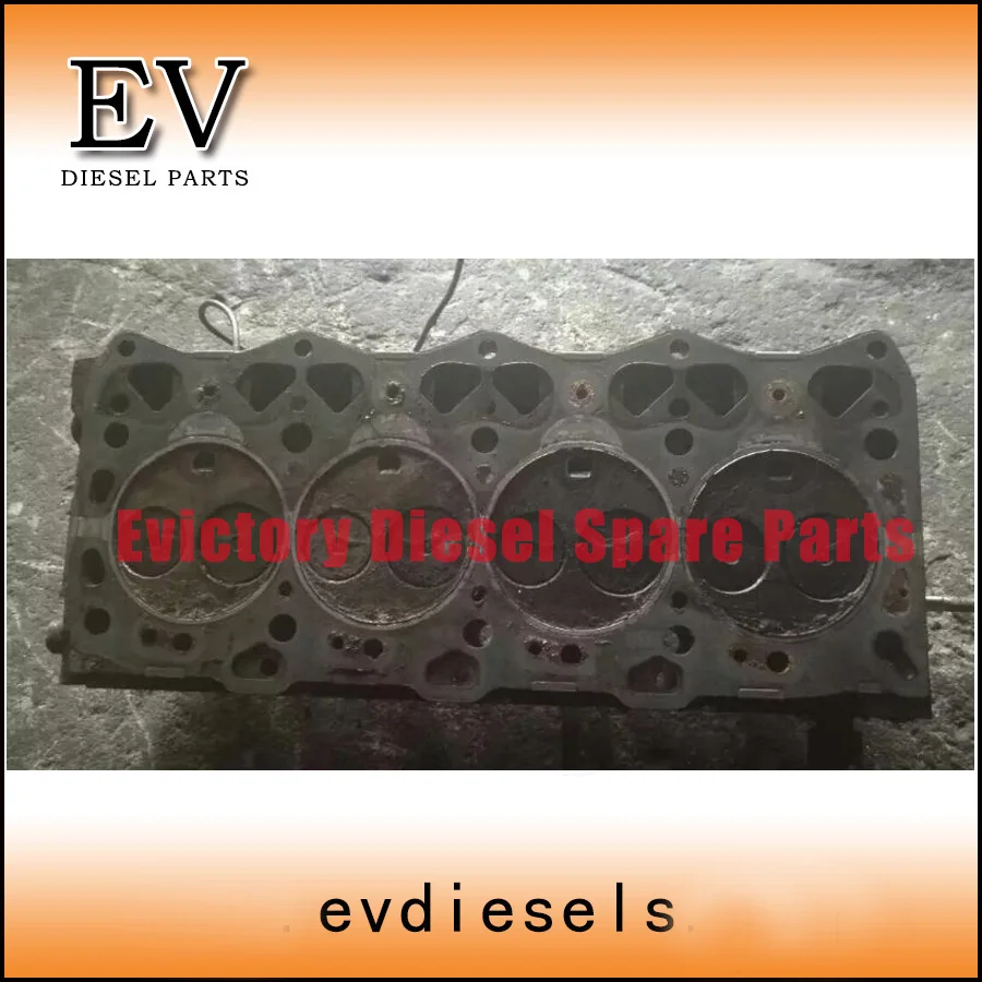 Genuine used cylinder head For Hiatch Excavator EX55 4LE1 cylinder head assy