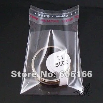 Wholesale 1000pcs/lot 4x6cm Clear Self Adhesive Seal Poly OPP Bag Plastic Packaging Bags fit for Jewelry Rings