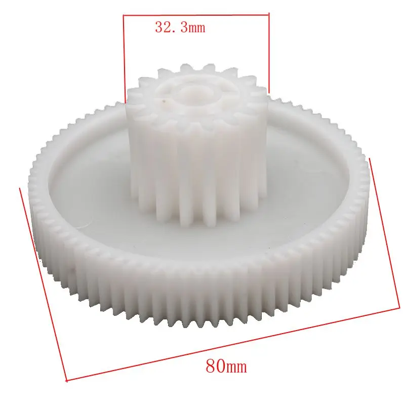 플라스틱 기어 고기 분쇄기 부품 소시지 기계 부품 액세서리 고기 분쇄기 기어 예비 부품 토성 zelmer 886.986