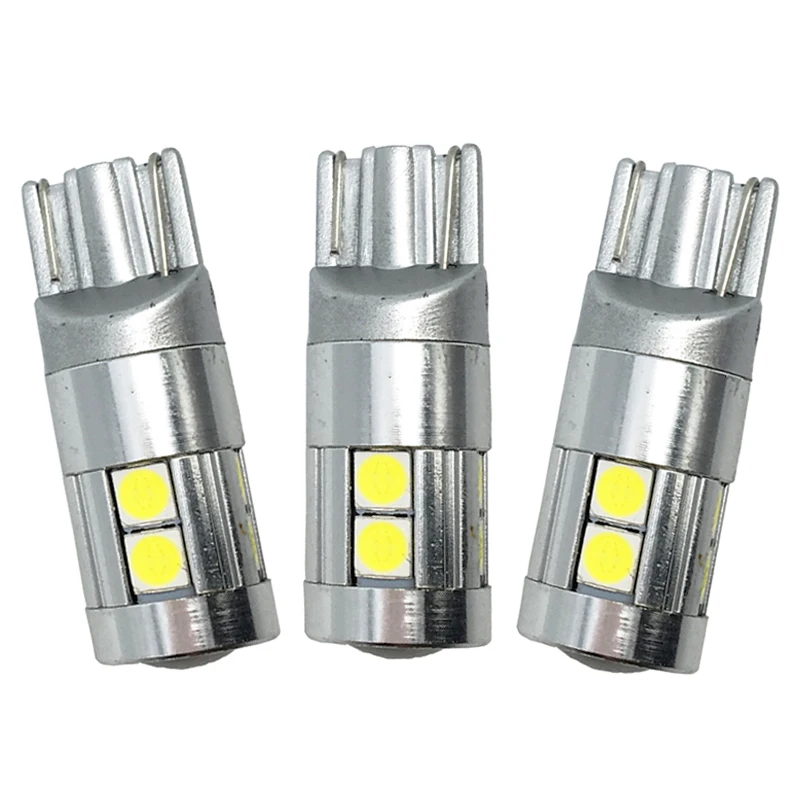 10x T10 3030 9 SMD 9 LED 12V 24V auto wedge bulb car led license plate reading marker headlight lamp light w5w 194 501