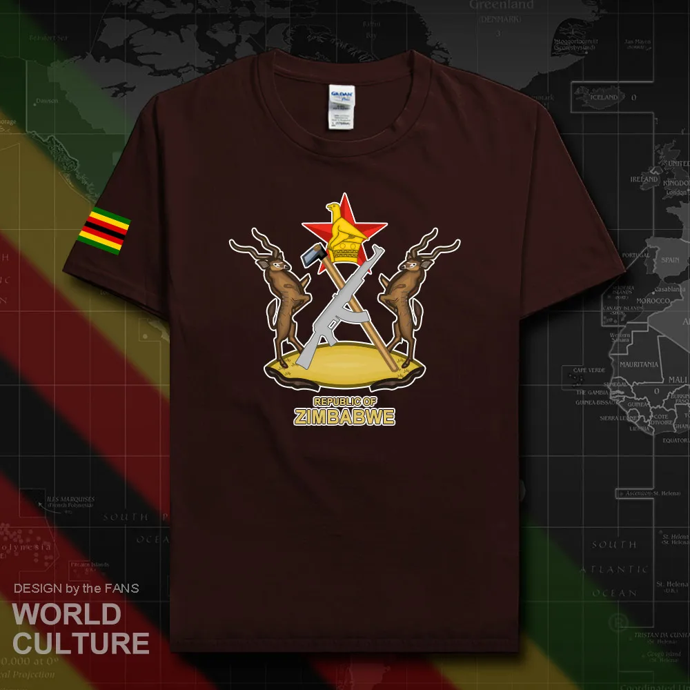 Zimbabwe men t shirt 2018 jersey nation team tshirt 100% cotton t-shirt clothes tees country sporting ZWE Zimbabwe Zimbabwean 20