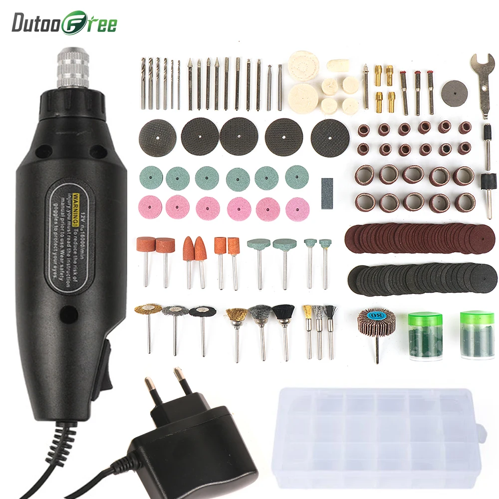 Dutoofree Mini Electric Drill Accessories Electric Grinding Set Grinder Tool Manicure Machine Electric Hand Drill Power Tool