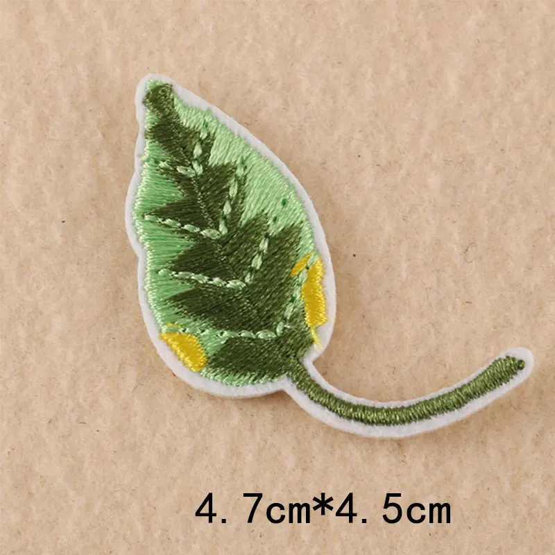 Kids Cartoon Carrot Leaf Hamburger Egg Music Embroidery Small Patch for Clothing Iron on Clothes Appliques Badge Stripe Sticker