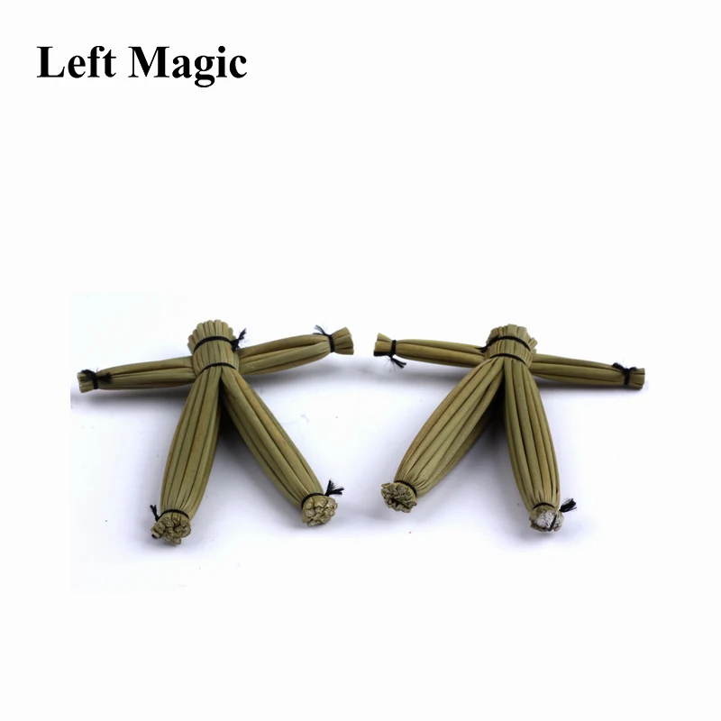 Straw Voodoo Doll Magic tricks Doll Props mentalism,close up magic stage Accessories comedy amazing toys April Fool\'s Day E3068