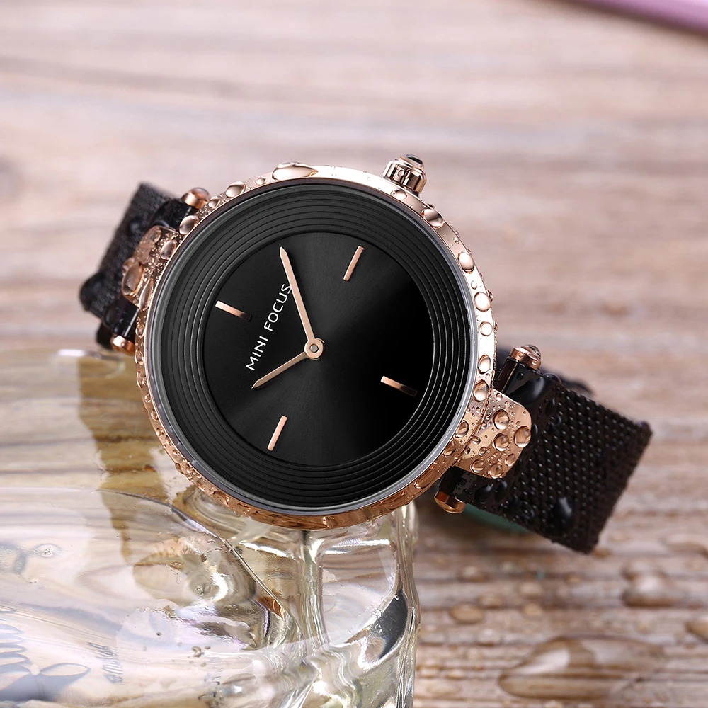 MINI FOCUS Wrist Watch Women Fashion Steel Quartz Watches Ladies Clock Relogio Feminino Ultra thin Dial Creative Ladies Watches