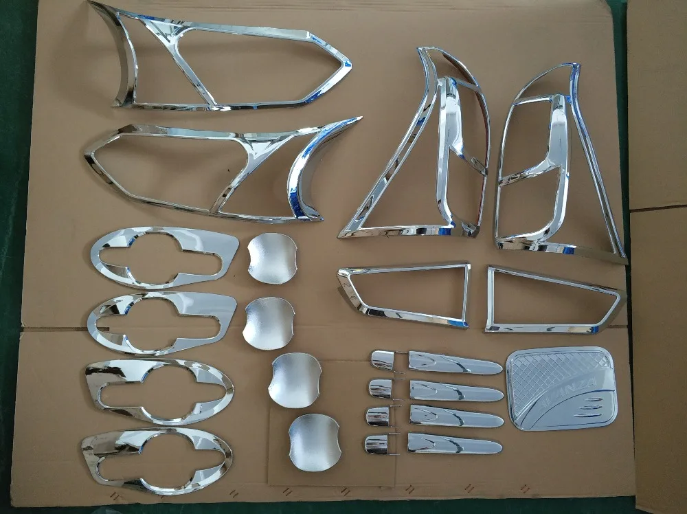 For Toyota Avanza 2015-2018 FS Car exterior refit is special High-quality 23PCS ABS Chrome plated trim accessories plated