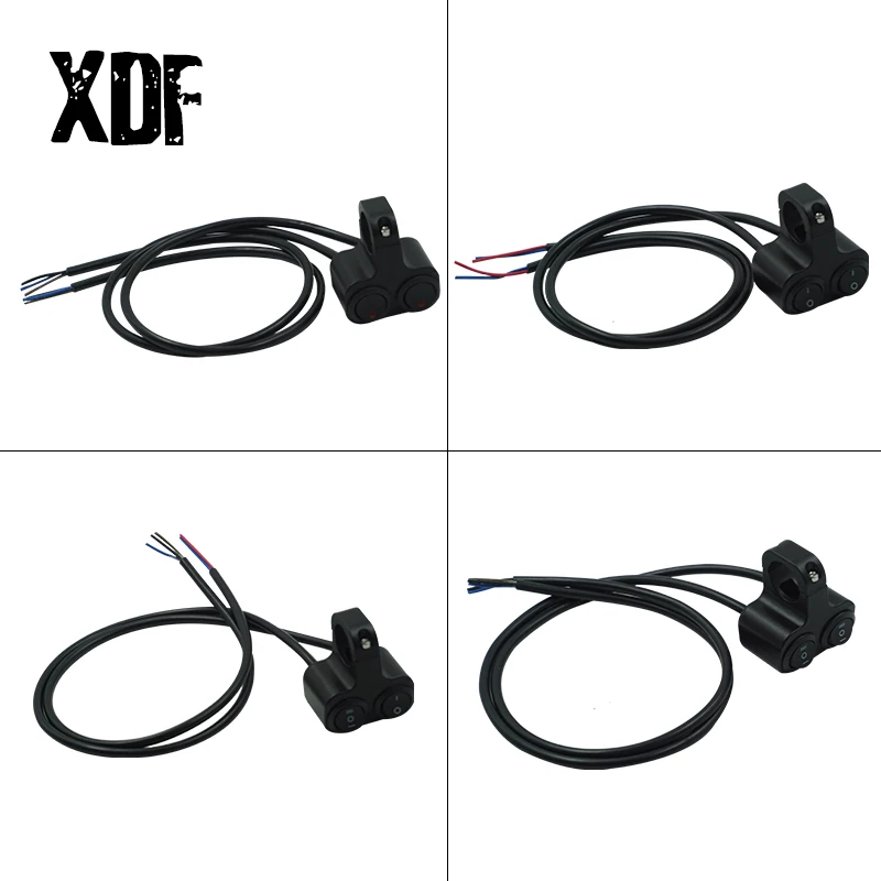 

7/8'' 22mm Motorcycle Handlebar Control Switches For High/Low Beam Light Headlight Fog Spot Light ON/OFF Double Switch Buttons