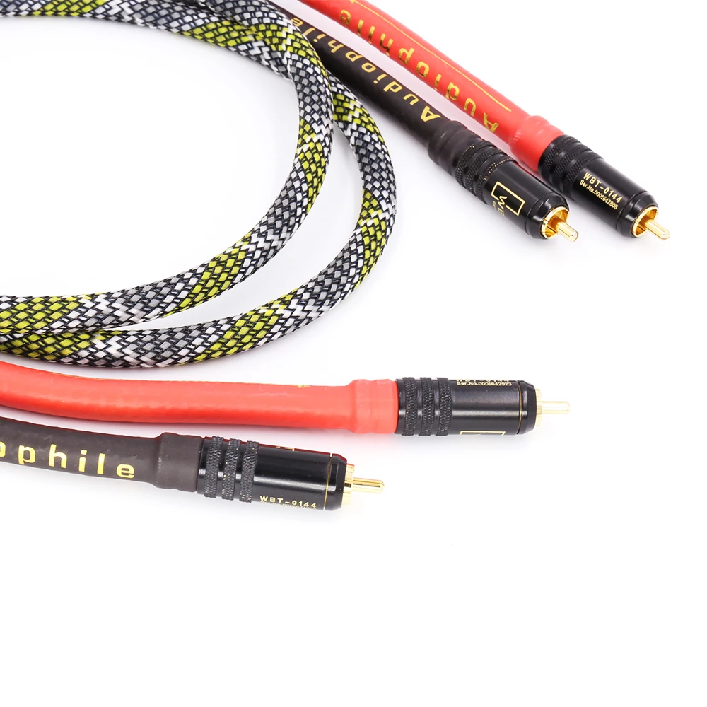 

Соединительный кабель HIFI RCA Аудиокабель 2RCA «папа-папа» с позолоченным разъемом для улучшенной передачи сигнала