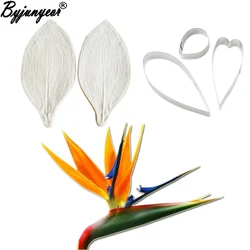 Large Gumpaste Strelitzia Birds of Paradise Silicone Mold Flower Cake Decorating Tools Gumpaste,Sugarcraft Clay Moulds CS374