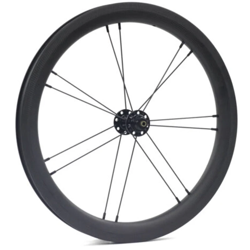 SILVEROCK Carbon 16 Inch 349 1 3/8 Wheels 3 To 6 Speed for Brompton 3sixty Folding Bike Wheelset