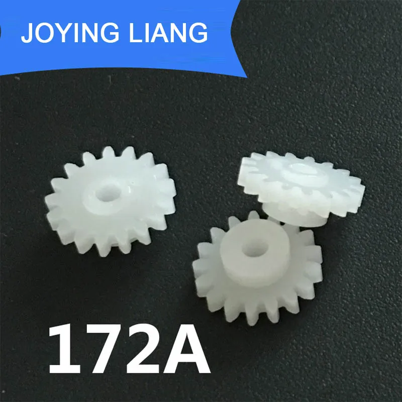 172A 0.5M Spur Gear 17 Teeth Hole 2mm Tight DIY Model Toy Motor Parts Pinion Accessory 10pcs/lot