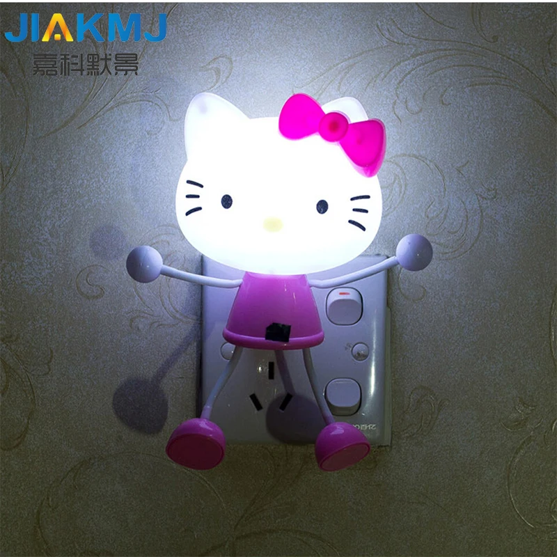 Creative energy-saving plug in night light LED light control induction lamp baby baby feeding night night bedroom socket head