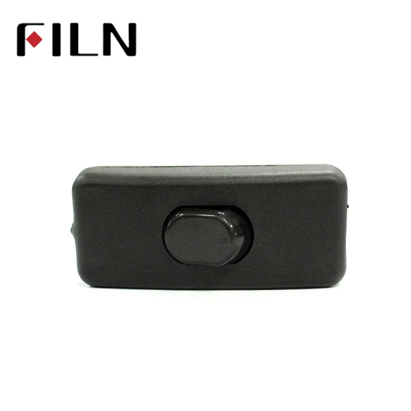 FILN 303 Universele Schakelaars AC 110-250 v 2A Inline Verlichting Lamp Plastic In Line Cord Rocker Switch