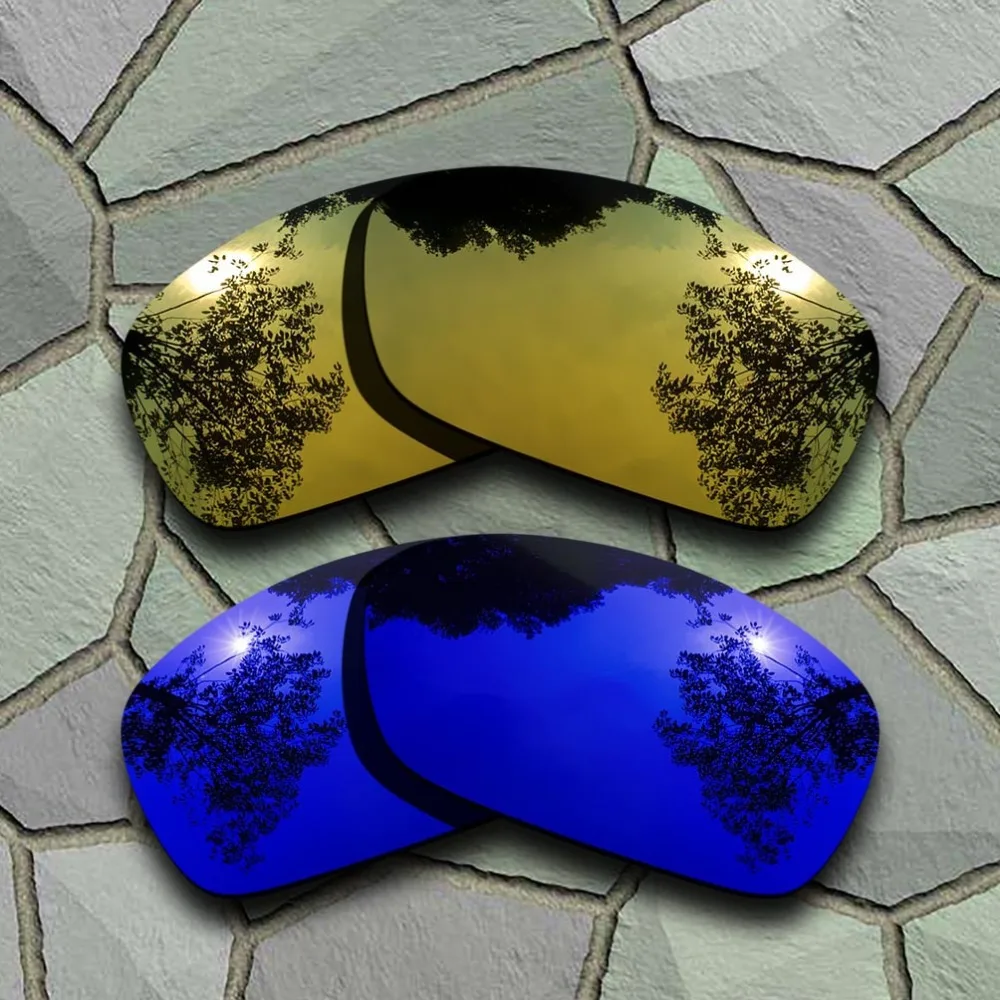 

Violet Blue&Yellow Golden Sunglasses Polarized Replacement Lenses for Oakley Hijinx